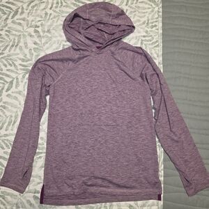 Girls All In Motion Hooded Workout Shirt